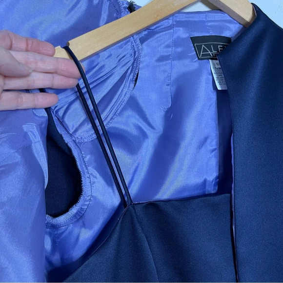 Alex Evenings Women's Maxi Formal Jacket Dress Vintage Y2K Made in USA  modest - Picture 5 of 16